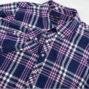 Talbots Woman 2X Button Down Plaid Shirt Long Sleeve Career Casual Top Fall Plus